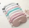 Silk Sleeping Eye Mask Solod Shade Eye Cover Breathable Beauty Eye Protective Masks Natural Soft Relax Travel Portable Sleep Masks LSK1422