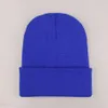 Bonnet classique Slouch unisexe tricoté surdimensionné bonnet chapeau couleur unie en plein air hiver chaud casquette de voyage en laine élastique Hip Hop chapeaux LJ5275430