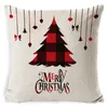 Capa de travesseiro de Natal Pillows Decorative Almofada Caso de Christmas Capa de Cadeira de Cadeira de Cadeira de Cadeira de Cadeira de Chave 45x45cm3104855