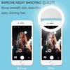 LED Selfie Light För Iphone 11 XR XS Max Universal Selfie Lamp Mobiltelefonlins Bärbar Blixtring För Samsung S20 Huawei P40