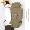 70L 배낭 전술 캔버스 군대 가방 야외 Molle Comouflage 여행 하이킹 캠핑 캠핑 rucksack Mochila Militar XA258D8108583