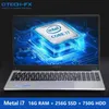 16G RAM 1TB 500 1000GB HDD 128G SSD 15 6 Gaming Laptop Notebook PC Metal Business AZERTY Tastiera italiana spagnola russa1261U
