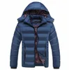 Veste d'hiver hommes mode capuche mâle Parka manteau hommes vestes et manteaux solides homme Parkas 5XL1