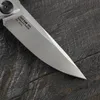 Grön torn 0470 fin snabb öppning vik kniv d2 blad titan legering kolfiberhandtag camping utomhus frukt kniv praktisk kniv edc