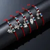 New Fashion Hand-woven Evil Eye Hamsa Hand Religious Charm Blue Beads Lucky Bracelet Best Match Turkish Bracelet For Women