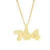 AZ 09 Hip Hop nom personnalisé bulle lettre pendentif collier Micro cubique Zircon avec chaîne de corde et chaîne de Tennis b069678688