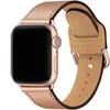 Top Grain Leather Smart Watch Strap Band för Apple Watch Iwatch Series 5 4 3 2 1 38mm 40mm 42mm 44mm