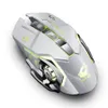 Wiederaufladbare X8 Drahtlose Maus Stille LED Hintergrundbeleuchtung Mäuse USB Optische Ergonomische Gaming Maus Für PC Computer Laptop