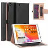 Roterande läderväska täcker plånboksfickans handrem med automatisk sömn / vakna funktion för iPad 10.2 2019 iPad 7th Generation A2197 A2198 A2220