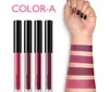 4pcs Mattlip Gloss Set flüssiger Lippenstift Sexy Glanzsätze langlebige Feuchtigkeit wasserdichte Lipglaze