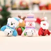 Ozdoby choinkowe Santa / Snowman / Renifer / Bear Wisiorek z dzwonkami Decor Xmas Drzewo Dekoracji Lalki JK2008XB