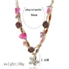 S1631 Boheemse mode-sieraden handgemaakte natuurlijke shell ketting multi-layer zeester shell kralen ketting