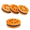 55mm Hamburger Herb Grinder Zinc Alloy Material 3 Parts Metal Smoke Cigarette Dry Herbs Grinders