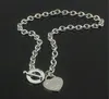 Regalo de Navidad, conjunto de pulsera y collar de amor de plata 925, joyería llamativa de boda, collares con colgante de corazón, conjuntos de brazaletes 2 en 1329i