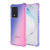 Shockproof Air TPU Case for Samsung A40 21S A50 30S 50S A60 M40 A70 A70S A2 Gradient Color Back Cover Soft Transparent Phone Cases