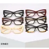 Cat Eye Fashion Women Sunglasses Men Vintage Design okulary przeciwsłoneczne plastikowe Oculos UV4001226K