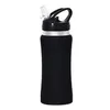 Amazon BPA Free Double Wall Geïsoleerde fles vacuümflessen Thermos 17oz Roestvrijstalen sportwaterfles met deksel