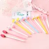 50 pièces créatif mignon stylos Gel alimentaire dessin animé personnalité étudiant papeterie amusant signe stylo 05mm noir kawaii fournitures scolaires Y2007092875352