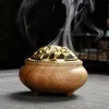 Marmor keramik censer hantverk doftlampor mode universal inomhus rum rökelse brännare 7 färger