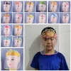 Protetor facial de segurança das crianças das crianças dos desenhos animados tampa da cabeça transparente Anti Fog Espirro Full Face isolamento máscaras de protecção Limpar Designer R3406