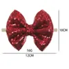 A853 Infant Babies Girls Sequins Bowknot Hair Bands Headband Sequins Headwear Glitter Bow Children Baby Princess Headwraps