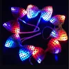 Flashing Light Up Bow Tie Necktie LED Lighted Sequin Bowtie Wedding Glow Bowknot Halloween Christmas Party Flashing Light Up Bow Tie