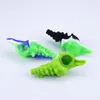 nice Spoon Pipe Portable Silicone Hand Water For Tobacco Dab Oil Rigs Glass Bongs Smoking pipes