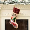 2020 Нового Рождество декоративных носки Рождественского подарка мешка Красного мультфильм автомобиль Сант-Клаус чулки 3 стиля T3I51026