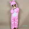 Mode-kinderen dierenkostuum voor kinderen konijn varken tijger fox wolf kikker paard aap anime thema cosplay jumpsuits hallowmas kostuum jongen