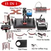 Imprimantes 15 en 1 machine de presse à chaleur Bottlehatmugplate sublimation Machine de transfert semi-automatique numérique14333468