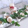 12Pcs Halloween Artificial White Pumpkins Harvest Fall Thanksgiving Decoration For Trade Fair School Shopping Mall1290K