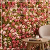 40 * 60 cm Konstgjord blomma Väggpanel Milan Turf Party DIY Bröllop Bakgrundsinredning Rose Hortensia Peony Luxury 10st / Lot