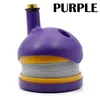 smoking pipe hot Silicone with bright bowl 4colors glass pot can be customized environmental protection