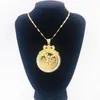 gioielli di moda per uomo ciondoli placcati oro 14K collana da uomo ciondolo a catena per collane gioielli portachiavi grandi pendenti collana1257908