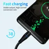 Magnetisk typ C USB -kabel för iPhone 15 14 3A Snabbladdning Nylonflätad sladdmagnetkablar Synkronisering Data Snabbladdare för Samsung -telefoner izeso