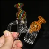 Smoking Sandblast Pattern 25mm Quartz Banger with carb cap 10mm 14mm male female quartz nail bangers for glass bongs water pipe dab rig