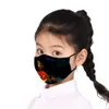 Máscara 3D Impresso Kid Halloween Dustproof Anti Fog lavável respirável reutilizável Ear laço ajustável partido da criança cobrir a boca LJJP459