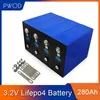 3.2V LIFEPO4 280AH Prismatiskt batteri för 12V 24V 36V 48v280AH Solsystem EV RV litium järnfosfatcell EU US Tax Free