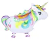 Unicorn Walking Balloon Pet Balloons Birthday Party Decoration Event Dostarcza Aluminium Folia Ball Dzieci Dzieci Prezenty Dla Dzieci NT