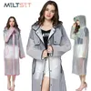 Cappotto antipioggia trasparente Impermeabile lungo da donna Plus Size Trench impermeabile con cappuccio Cappotto antipioggia per moto Poncho da campeggio3451562