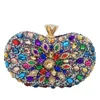 Nouveaux portefeuilles colorés d'embrayage de mariage de diamant avec le sac à main unique de perles de chaîne M475