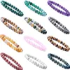 8MM kobiety mężczyźni designerskie bransoletki ze sznurków luksusowy kamień naturalny uzdrawiający kryształ Stretch bransoletka z paciorkami szlachetny kamień okrągły bransoletki biżuteria