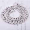 14mm 16/18/20/22/24 pouces plaqué or broche réglage CZ pierre Miami chaîne cubaine collier rappeur rue bijoux pour hommes cadeau chaud