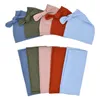 Детские спальных мешки Шляпы INS малыши пеленают Caps Новорожденного сплошного цвета сна Мешки младенцев девочки мальчиков хлопок Пеленание Одеяло M2501