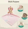 Bébé peluche apaisant la sécurité de sécurité couverture bébé toys serviette mignon dog dog elephant animal poupée couette 299f6185575