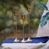 Simple moments 3 PC/set Retro Bronze Candle Holders Wedding Party Vintage Metal Candlestick Home Decor Christmas Candle Holders T200904