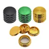 Multi Use Aircraft Aluminum Tobacco Herb Crusher 60 MM 4 Layers Metal Spice Muller Tobacco Herb Grinder Three Color Select4242445