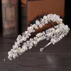 Braut Stirnband Tiara Brautkrone handgemachte Perle Doppelschicht Hochzeit Kopfschmuck3873192