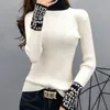 꽉 기본 스웨터 여성 얇은 긴 소매 여성 스웨터와 풀오버 터틀넥 슬림 스웨터 숙녀 니트 패션