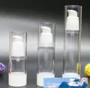 Make-up 30 ml 50 ml wit transparant plastic airless vacuüm pomp reizen flessen lege cosmetische containers verpakking 10pcs